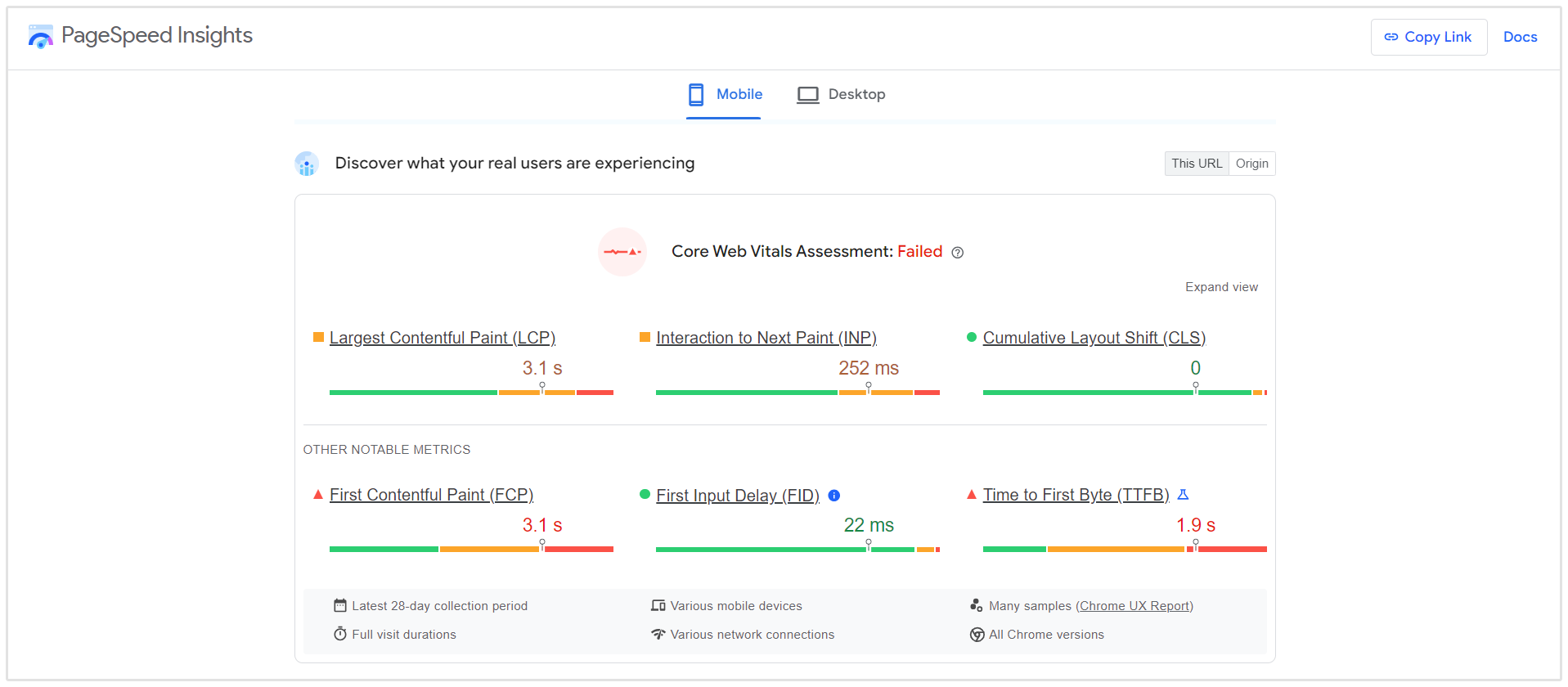 PageSpeed Insights